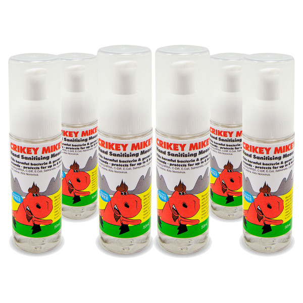 Crikey Mikey Hand Sanitising Moose - Pack of 6